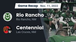 Recap: Rio Rancho  vs. Centennial  2022
