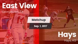 Matchup: East View High vs. Hays  2017