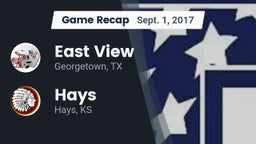 Recap: East View  vs. Hays  2017