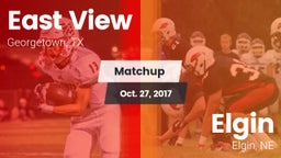 Matchup: East View High vs. Elgin  2017