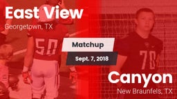 Matchup: East View High vs. Canyon  2018
