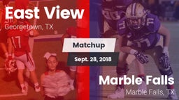 Matchup: East View High vs. Marble Falls  2018