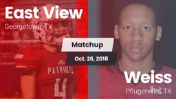 Matchup: East View High vs. Weiss  2018
