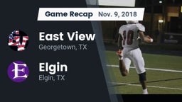 Recap: East View  vs. Elgin  2018