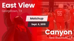 Matchup: East View High vs. Canyon  2019
