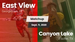 Matchup: East View High vs. Canyon Lake  2020