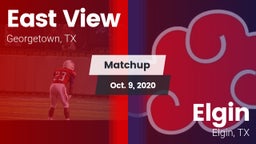 Matchup: East View High vs. Elgin  2020