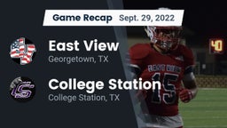 Recap: East View  vs. College Station  2022