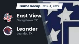Recap: East View  vs. Leander  2022