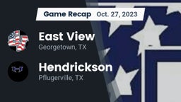 Recap: East View  vs. Hendrickson  2023