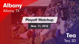 Matchup: Albany  vs. Tea  2016