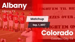 Matchup: Albany  vs. Colorado  2017