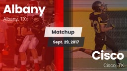 Matchup: Albany  vs. Cisco  2017