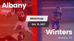 Matchup: Albany  vs. Winters  2017