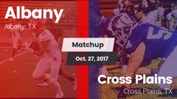 Matchup: Albany  vs. Cross Plains  2017