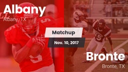 Matchup: Albany  vs. Bronte  2017