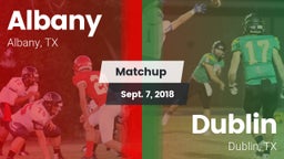 Matchup: Albany  vs. Dublin  2018