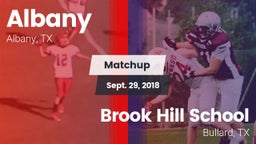 Matchup: Albany  vs. Brook Hill School 2018
