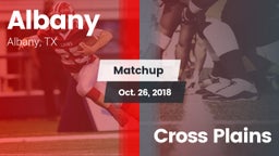 Matchup: Albany  vs. Cross Plains 2018