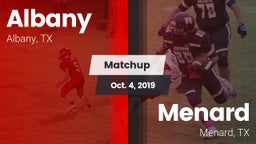 Matchup: Albany  vs. Menard  2019