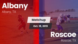 Matchup: Albany  vs. Roscoe  2019