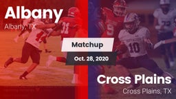 Matchup: Albany  vs. Cross Plains  2020