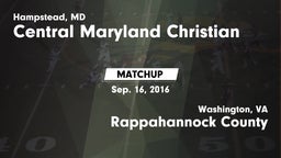 Matchup: Central Maryland Chr vs. Rappahannock County  2016
