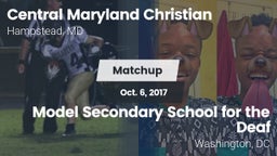 Matchup: Central Maryland Chr vs. Model Secondary School for the Deaf 2017