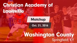 Matchup: Christian Academy vs. Washington County  2016