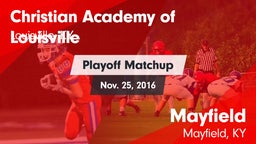 Matchup: Christian Academy vs. Mayfield  2016