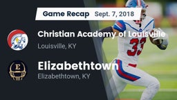 Recap: Christian Academy of Louisville vs. Elizabethtown  2018