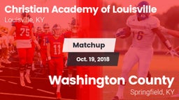 Matchup: Christian Academy vs. Washington County  2018