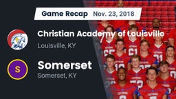 Recap: Christian Academy of Louisville vs. Somerset  2018