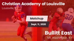 Matchup: Christian Academy vs. Bullitt East  2020