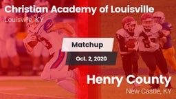Matchup: Christian Academy vs. Henry County  2020