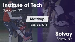 Matchup: Institute of Tech Hi vs. Solvay  2016