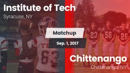 Matchup: Institute of Tech Hi vs. Chittenango  2017