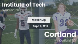 Matchup: Institute of Tech Hi vs. Cortland  2018