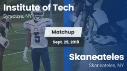 Matchup: Institute of Tech Hi vs. Skaneateles  2018