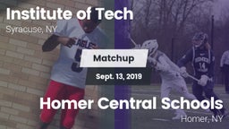 Matchup: Institute of Tech Hi vs. Homer Central Schools 2019