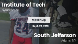 Matchup: Institute of Tech Hi vs. South Jefferson  2019