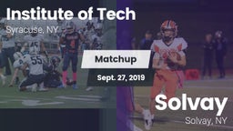 Matchup: Institute of Tech Hi vs. Solvay  2019