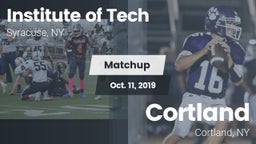 Matchup: Institute of Tech Hi vs. Cortland  2019