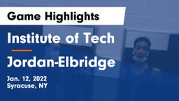 Institute of Tech  vs Jordan-Elbridge  Game Highlights - Jan. 12, 2022