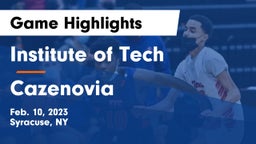 Institute of Tech  vs Cazenovia  Game Highlights - Feb. 10, 2023