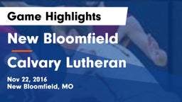 New Bloomfield  vs Calvary Lutheran Game Highlights - Nov 22, 2016