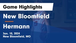 New Bloomfield  vs Hermann  Game Highlights - Jan. 10, 2024