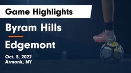 Byram Hills  vs Edgemont  Game Highlights - Oct. 3, 2022