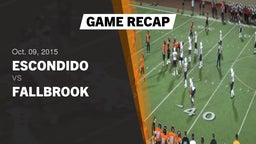 Recap: Escondido  vs. Fallbrook  2015