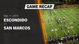 Recap: Escondido  vs. San Marcos 2015